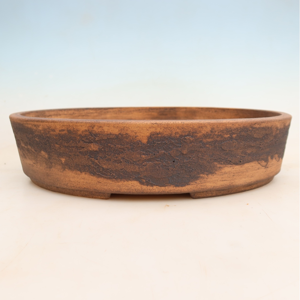 Keramická bonsai miska 37 x 30,5 x 8 cm, barva hnědá