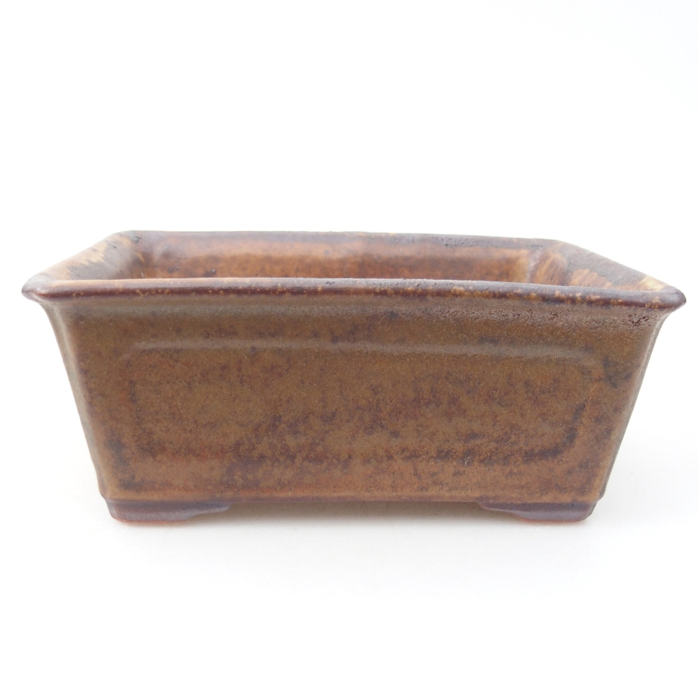 Keramická bonsai miska 13,5 x 10 x 5,5 cm, barva hnědá