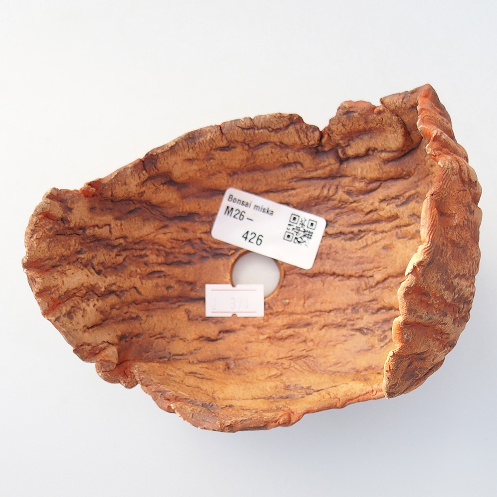 Keramická Skořápka 14 x 11 x 12,5 cm , barva oranžová