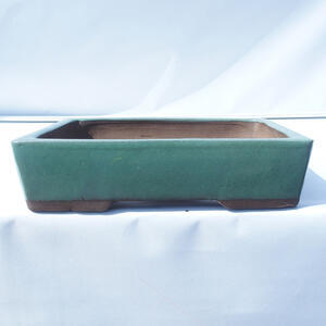Bonsai miska 28 x 20 x 7,5 cm barva zelená