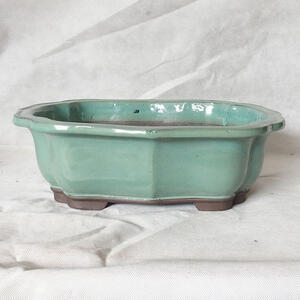 Bonsai miska 39 x 32 x 12 cm, barva zelená