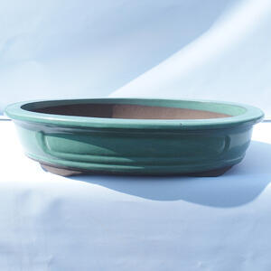 Bonsai miska 52 x 41 x 11,5 cm barva zelená