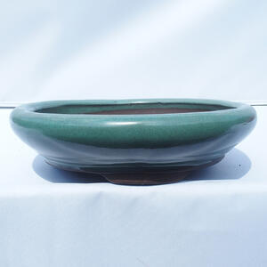 Bonsai miska 28 x 28 x 7 cm barva zelená