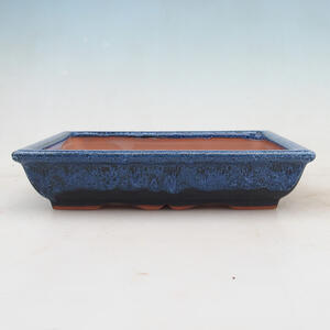 Bonsai miska 21 x 16,5 x 4,5 cm, barva modrá