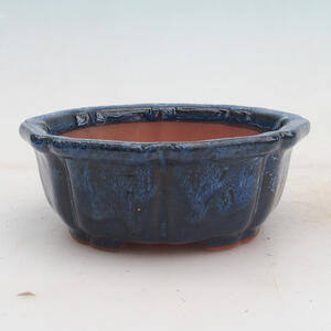 Bonsai miska 14 x 14 x 5,5 cm, barva modrá