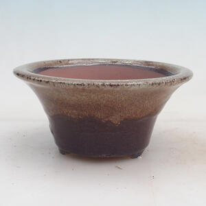 Bonsai miska 15 x 15 x 7 cm, barva vínovohnědá