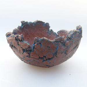 Keramická Skořápka 8 x 8 x 4 cm, barva modrá