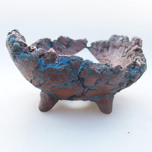 Keramická Skořápka 8 x 7 x 4,5 cm, barva modrá