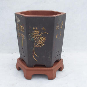Bonsai miska 20 x 18 x 25 cm, barva režná