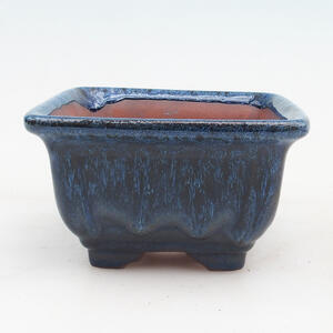 Bonsai miska 12 x 12 x 7 cm, barva modrá