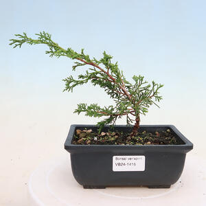 Keramická bonsai miska 17 x 17 x 4,5 cm, barva hnědozelená