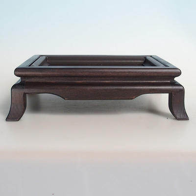 Dřevěný stolek pod bonsaje  hnědý 25 x 19 x 8 cm - 1
