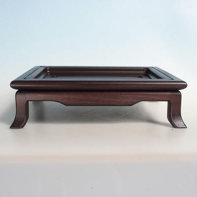 Dřevěný stolek pod bonsaje  hnědý 32 x 25 x 9cm - 1