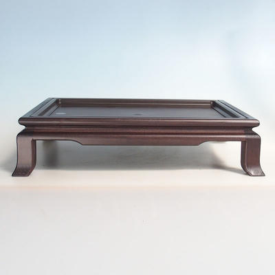 Dřevěný stolek pod bonsaje  hnědý 50 x 35 x 12 cm - 1