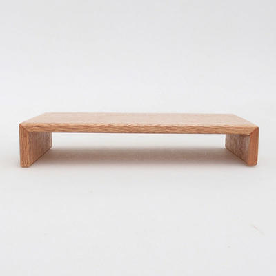 Dřevěný stolek pod bonsaje  hnědý 17 x 10 x 3,5 cm - 1