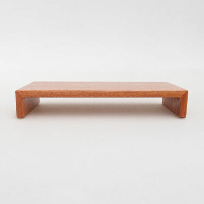 Dřevěný stolek pod bonsaje  hnědý 17 x 8 x 3 cm - 1