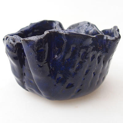 Keramická Skořápka 8 x 8 x 5 cm, barva modrá - 1