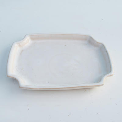 Bonsai podmiska H 01 - 11,5 x 8,5 x 1 cm, bílá  - 1