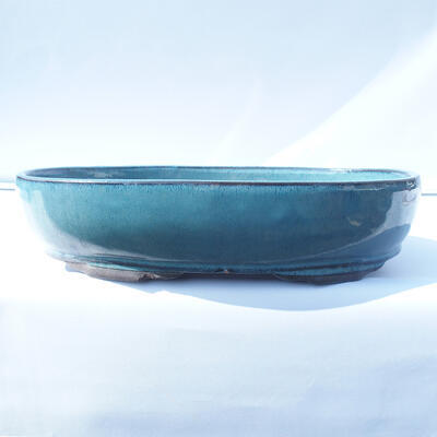 Bonsai miska 41 x 29 x 10 cm barva modrá - 1