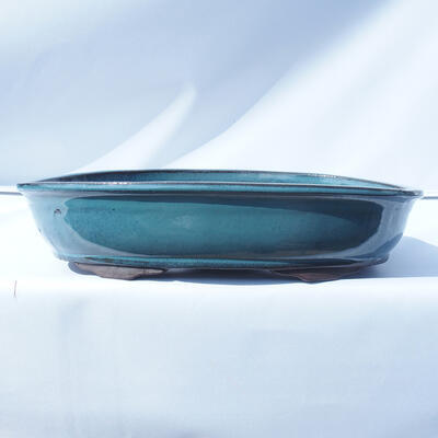 Bonsai miska 43 x 29 x 9 cm barva modrá - 1