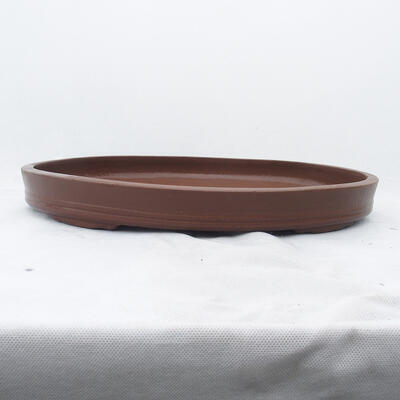 Bonsai miska 43 x 30 x 5 cm, barva hnědá - 1