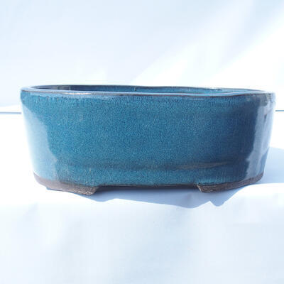 Bonsai miska 31 x 23 x 11 cm barva modrá - 1