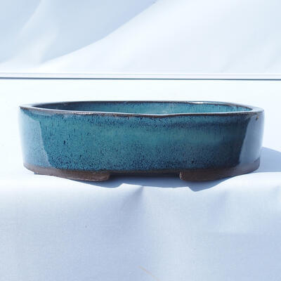 Bonsai miska 20 x 14 x 4,5 cm barva modrá - 1