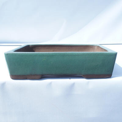 Bonsai miska 28 x 20 x 7,5 cm barva zelená - 1