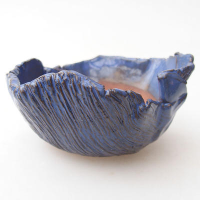 Keramická Skořápka 9 x 9 x 5 cm, barva modrá - 1