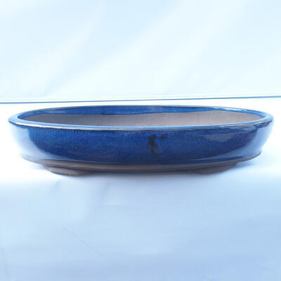 Bonsai miska 37 x 27 x 6 cm barva modrá - 1