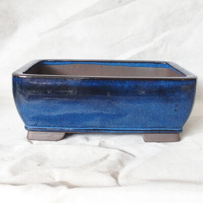 Bonsai miska 34 x 26 x 13 cm, barva modrá - 1