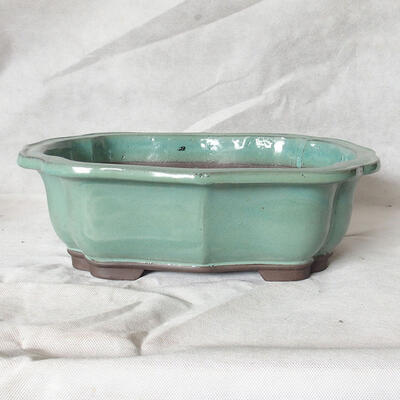 Bonsai miska 39 x 32 x 12 cm, barva zelená - 1