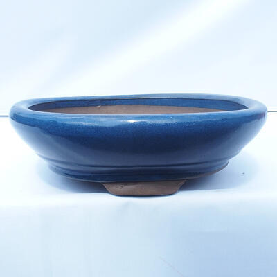 Bonsai miska 35 x 35 x 10 cm barva modrá - 1