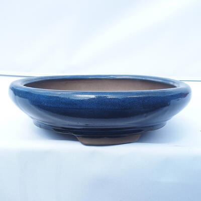 Bonsai miska 28 x 28 x 7 cm barva modrá - 1