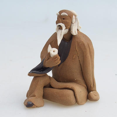 Keramická figurka - mudrc s dýmkou - 1