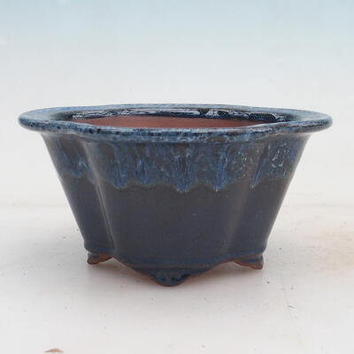 Bonsai miska 15,5 x 13 x 7,5 cm, barva modrá - 1