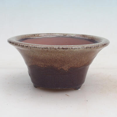Bonsai miska 15 x 15 x 7 cm, barva vínovohnědá - 1
