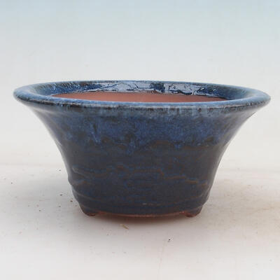 Bonsai miska 15 x 15 x 7 cm, barva modrá - 1