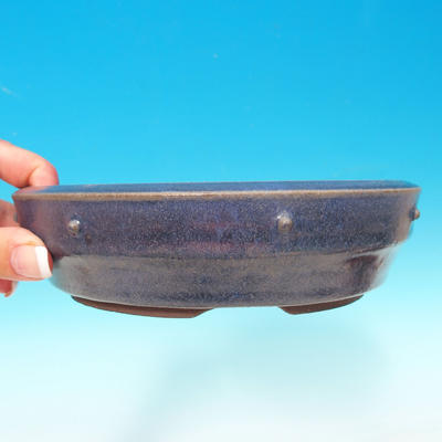 Bonsai miska 18 x 18 x 4,5 cm, barva modrá - 1