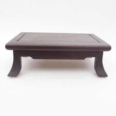 Dřevěný stolek pod bonsaje  hnědý 17 x 11,5 x 5 cm - 1