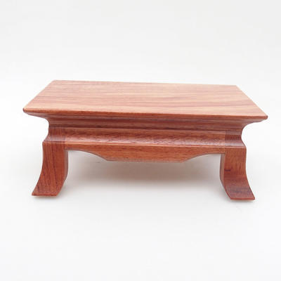 Dřevěný stolek pod bonsaje světle-hnědý 17 x 11 x 6 cm - 1