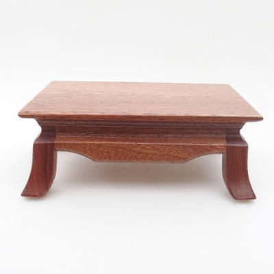 Dřevěný stolek pod bonsaje světle-hnědý 17,5 x 14 x 6,5 cm - 1