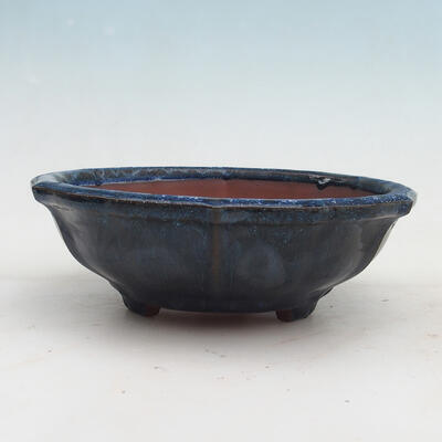 Bonsai miska 18 x 18 x 6 cm, barva modrá - 1