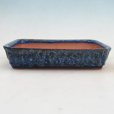 Bonsai miska 24 x 17 x 5 cm, barva modrá - 1