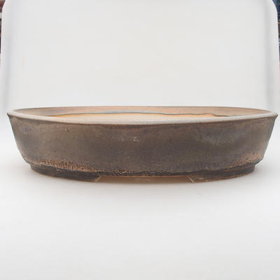 Bonsai miska 43 x 35 x 9 cm, barva šedohnědá - 1