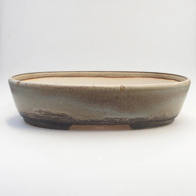 Bonsai miska 38 x 30 x 9 cm, barva šedohnědá - 1