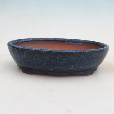 Bonsai miska 21 x 17 x 5 cm, barva modrá - 1