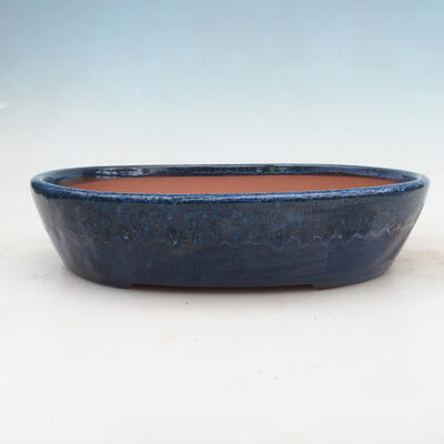 Bonsai miska 34 x 27 x 7,5 cm, barva modrá - 1