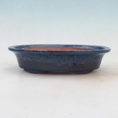 Bonsai miska 21 x 14 x 5 cm, barva modrá - 1