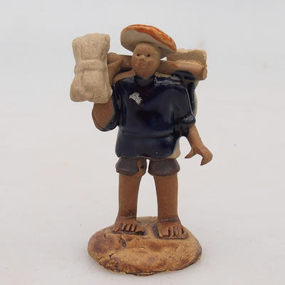 Keramická figurka - sběrač rýže - 1